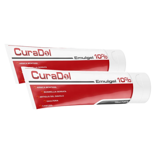 CuraDol Emulgel 10% Freddo Bipack Pomata Arnica Forte, Artiglio del Diavolo 2x 100ml