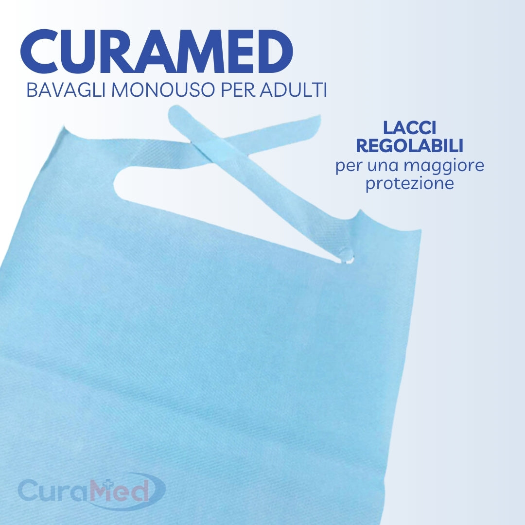 Bavagli Monouso TNT con Tasca 100pz