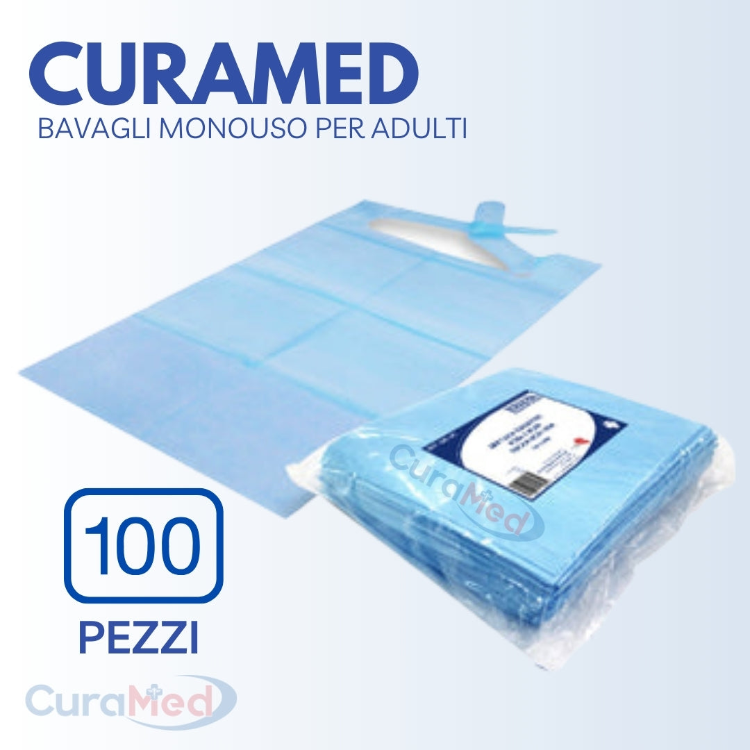 Bavagli Monouso TNT con Tasca 100pz