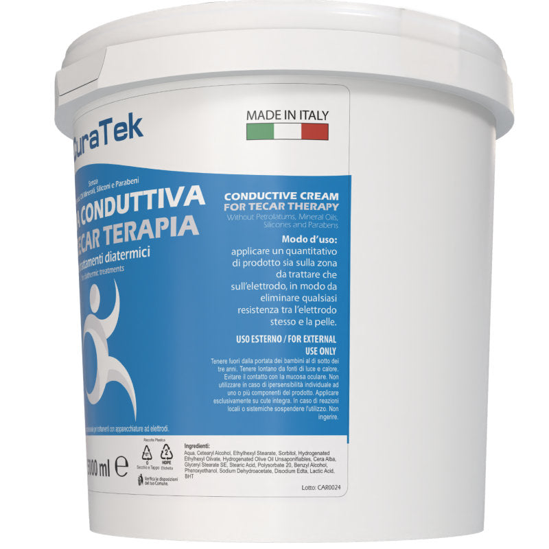 Crema per Tecaterapia CuraTek HD Tecar Alta Densità 5 Litri Diatermia Radiofrequenza (5L) Formato Convenienza