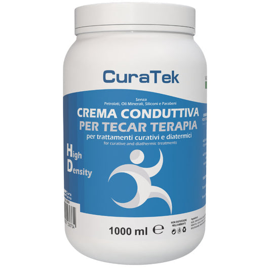 Crema per Tecaterapia CuraTek HD Tecar Alta Densità 1 Litro Diatermia Radiofrequenza (1L)