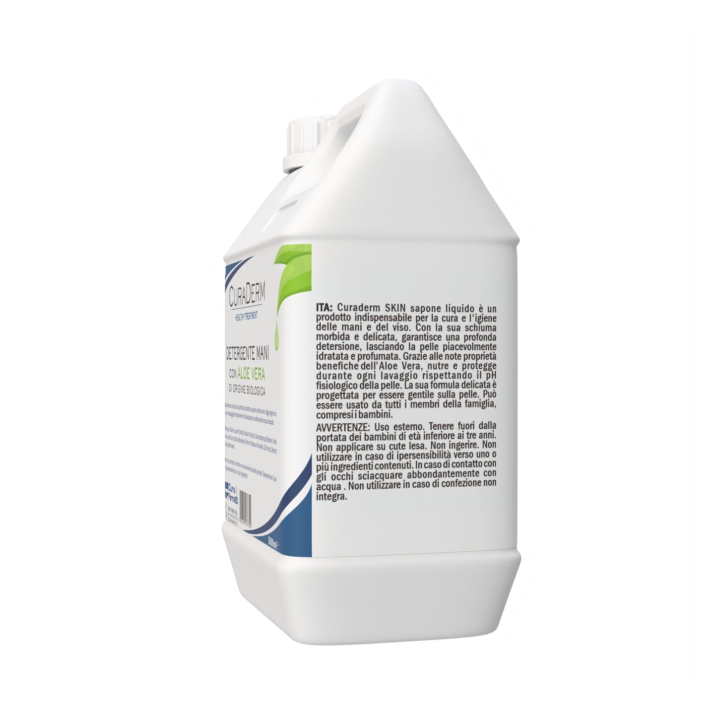 Sapone Liquido per le Mani 5L – Sapone per tutti i tipi di pelle - Formato Risparmio - 5000 ML – Con Aloe Vera – Eco Friendly