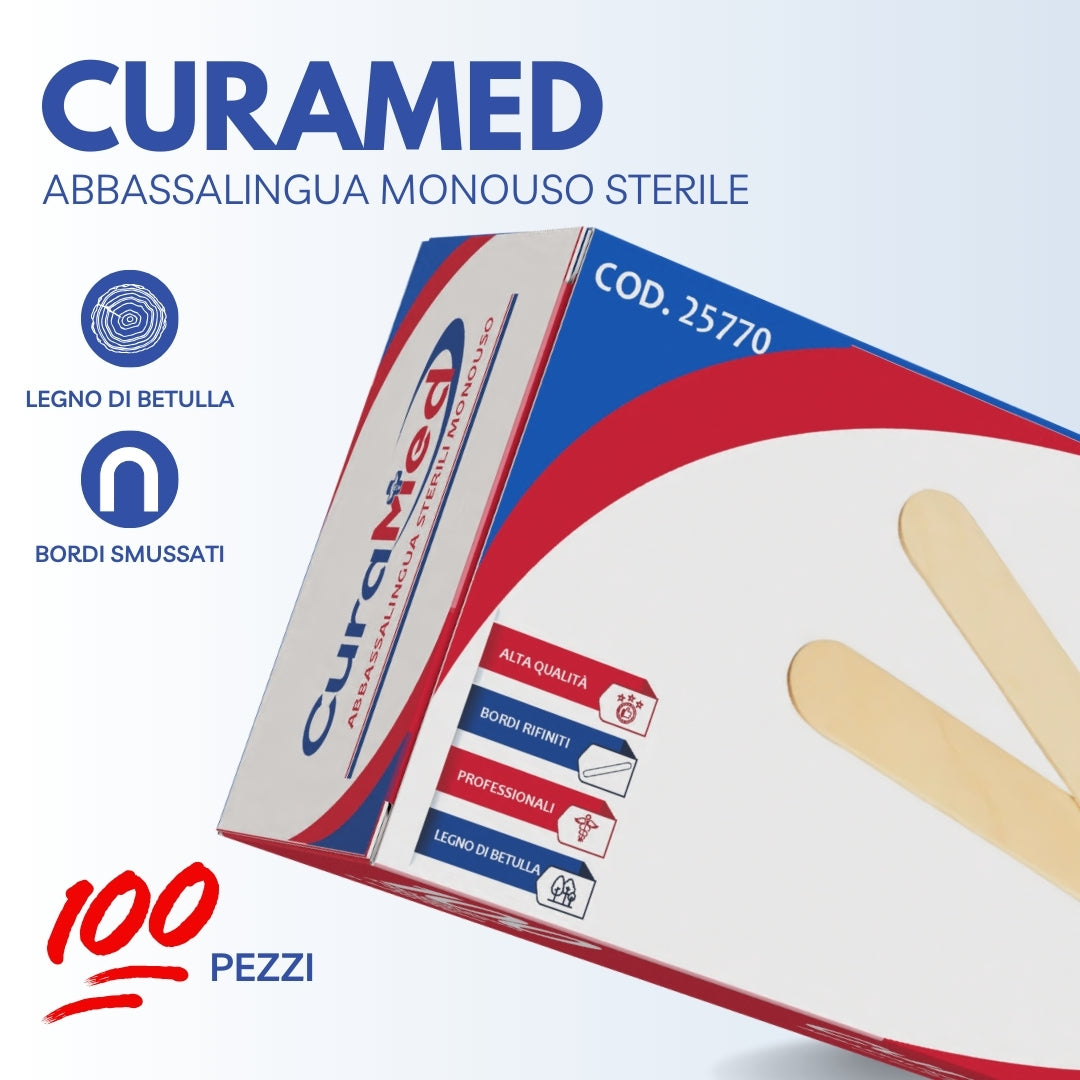 Palette Abbassalingua 100 MONOUSO Confezione Singola STERILE Medicale Estetica