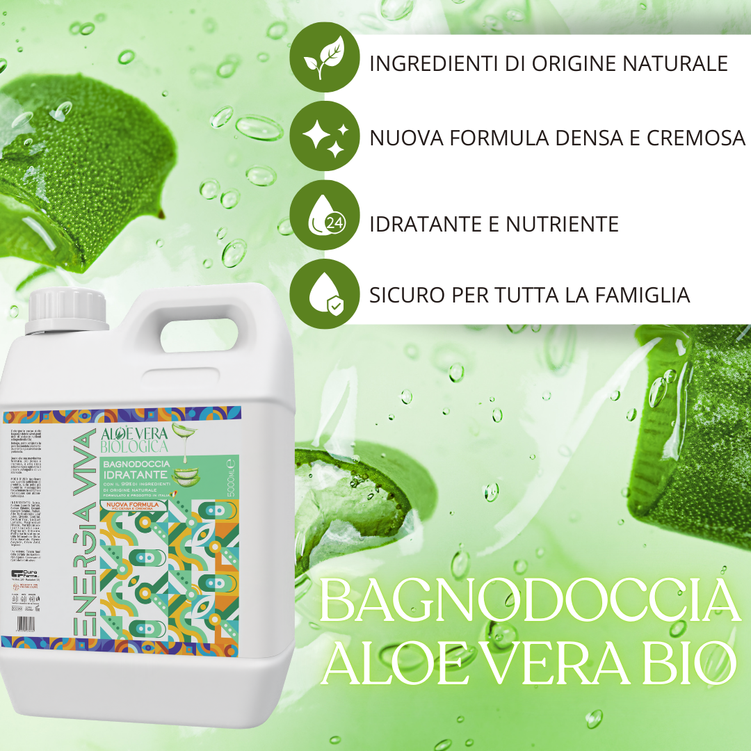 Bagnodoccia 5 Litri Eco Friendly – Sapone Liquido Delicato con Aloe Vera – Idratante e Lenitivo – Profumo Naturale – Formato Risparmio per Famiglie e Tutti i Tipi di Pelle