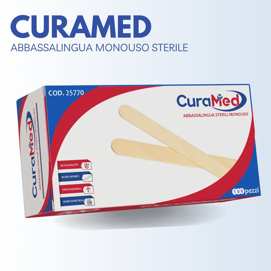 Palette Abbassalingua 100 MONOUSO Confezione Singola STERILE Medicale Estetica