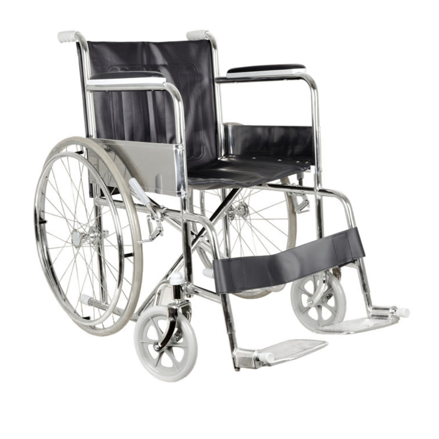 Sedia a Rotelle Auxilia Basic Mobilità Comoda per Anziani e Disabili Seduta 45cm
