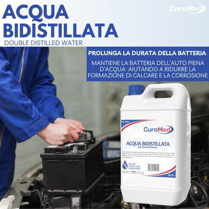 Acqua Bidistillata – Tappo A Vite Con Sigillo Di Sicurezza – 10lt