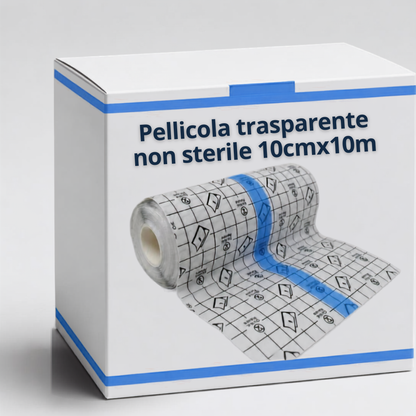 Film Trasparente per Tatuaggi 10 cm x 10 m – Pellicola Autoadesiva Impermeabile Second Skin per Aftercare, Protezione Ferite e Guarigione Accelerata – Rotolo Poliuretano Traspirante Ipoallergenico