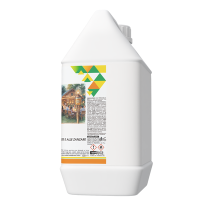 Olio alla Citronella 5 Litri – Repellente Naturale per Zanzare – Uso Esterno per Giardini, Terrazze e Campeggio – Profumazione Fresca e Duratura – Tanica