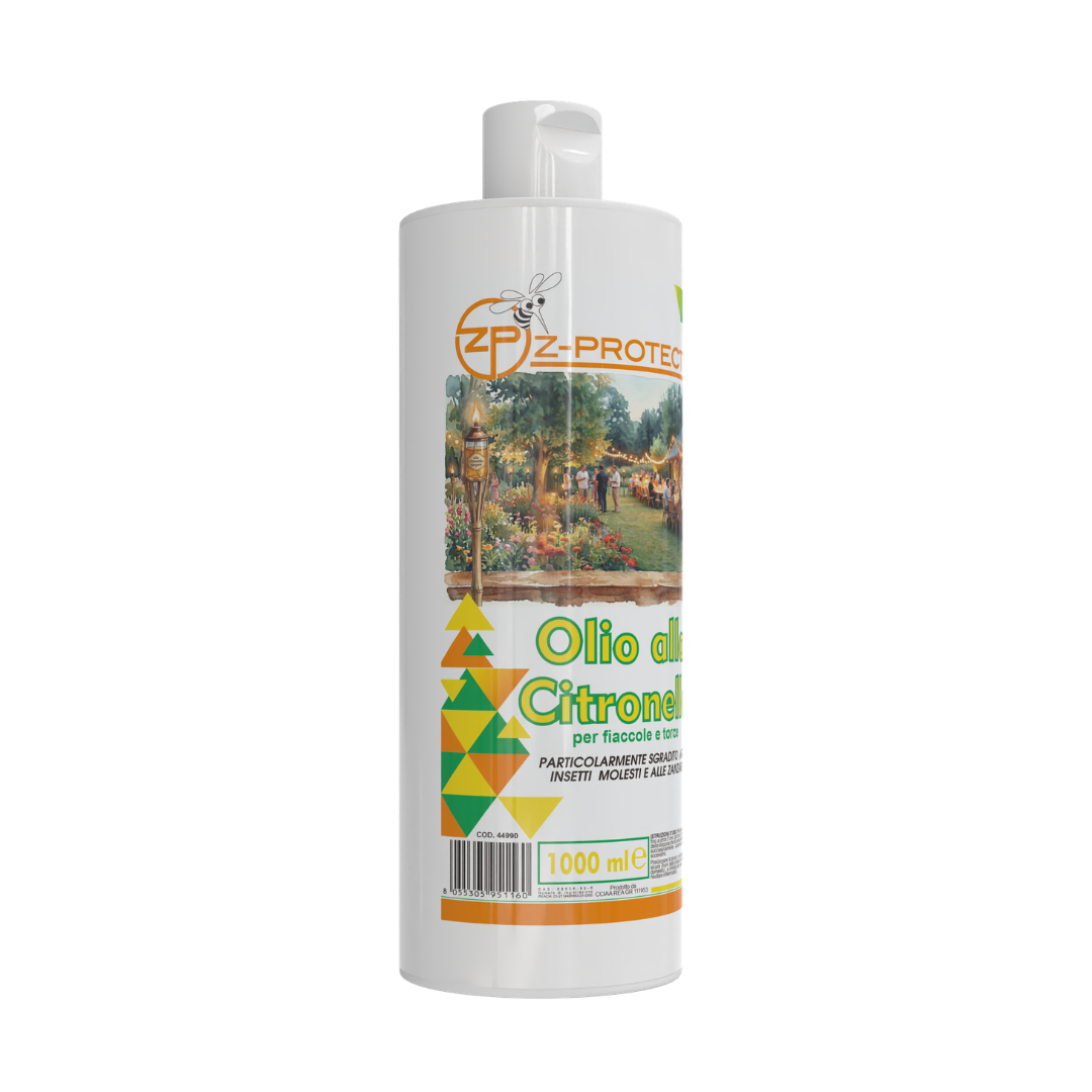 Olio di Citronella 1 Litro Puro e Concentrato | Profumo Fresco Agrumato | Ideale per Diffusori, Ambiente, Giardino e Uso Aromatico | Formato Convenienza 1000 ml