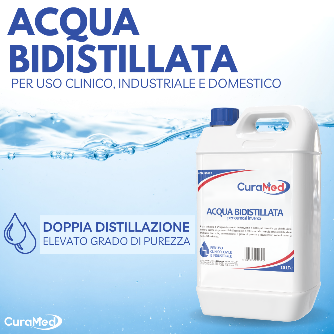 Acqua Bidistillata – Tappo A Vite Con Sigillo Di Sicurezza – 10lt