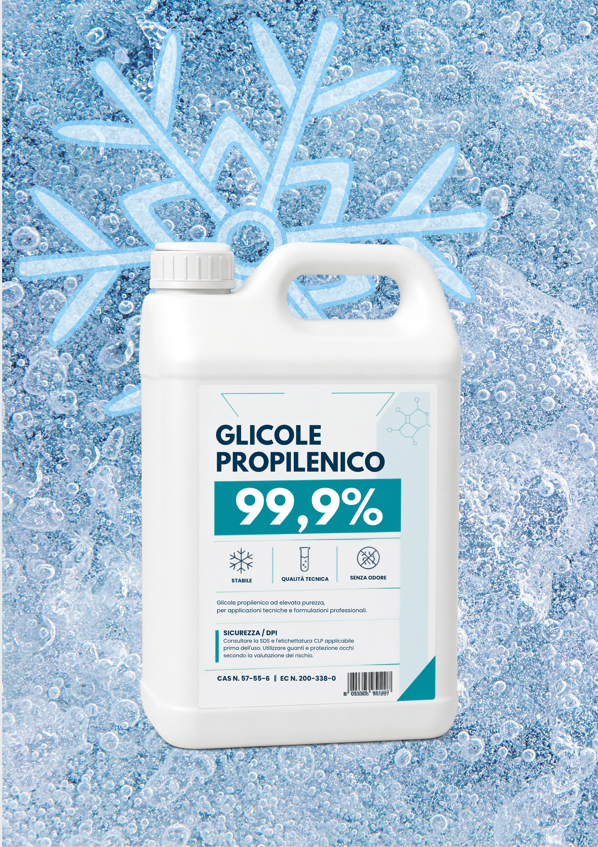 Glicole Propilenico 5 Litri – Purezza >99,8% – Uso Cosmetico e Tecnico – Solvente e Umidificante – Per Creme, Shampoo, Profumi e Fai da Te – Materia Prima