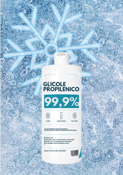 Glicole Propilenico 1 L Cura Farma | Puro 99,9 % – Uso Cosmetico, Tecnico e Fai-da-te | Solvente Idratante e Umidificante | Per Creme, Shampoo, Profumi, E-Liquid, e Cosmetici Artigianali