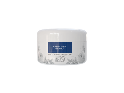 Crema Viso Idratante Giorno 500 ml con Acido Ialuronico, Vitamina E, Vitamina B3 e Olio di Mandorle Dolci – Crema Antirughe Effetto Lifting Naturale – Texture Leggera e Non Unge