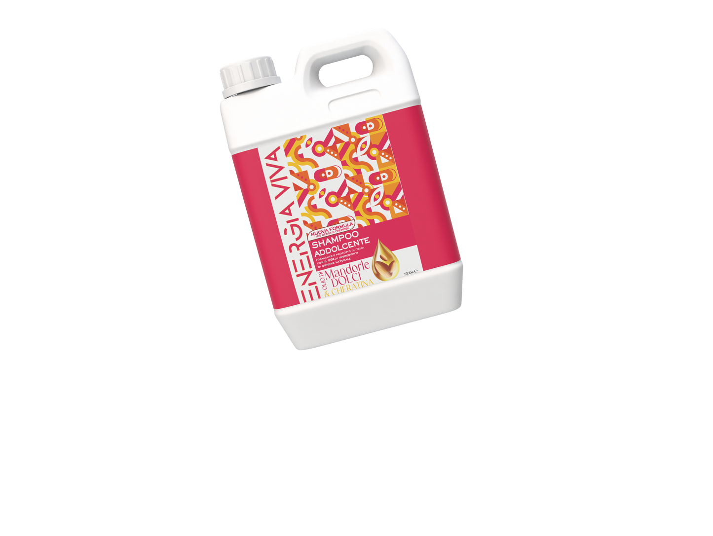 Cura Farma – Shampoo alle Mandorle Dolci 5 Litri | Idratante e Nutriente per Tutti i Tipi di Capelli | Formula Professionale con Olio di Mandorle Dolci | Uso Quotidiano, Dermatologicamente Testato