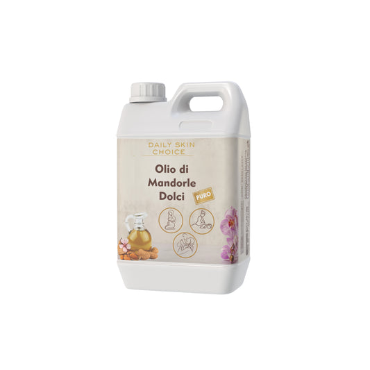 Cura Farma Olio Di Mandorle Dolci Naturale Vegano - 5 Litri Senza OGM - Ideale Per l’Aromaterapia, Massaggi E Smagliature In Gravidanza - Idratante Per Corpo - Viso - Labbra - Capelli - Pelle