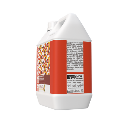 Shampoo Nutriente all'Olio di Argan, 5 Litri, per Capelli Secchi e Sfibrati