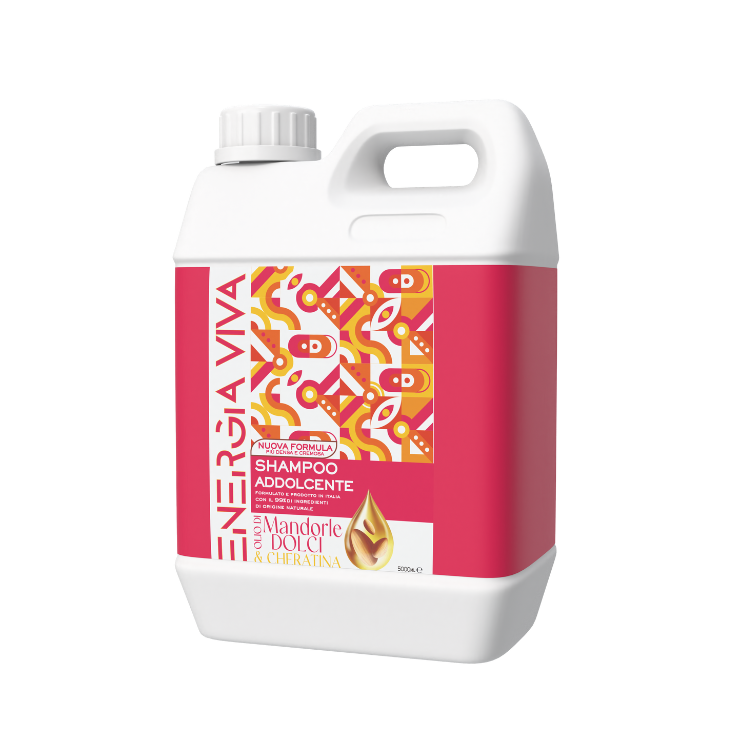 Cura Farma – Shampoo alle Mandorle Dolci 5 Litri | Idratante e Nutriente per Tutti i Tipi di Capelli | Formula Professionale con Olio di Mandorle Dolci | Uso Quotidiano, Dermatologicamente Testato