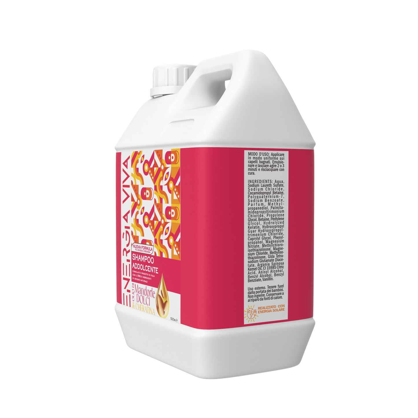 Cura Farma – Shampoo alle Mandorle Dolci 5 Litri | Idratante e Nutriente per Tutti i Tipi di Capelli | Formula Professionale con Olio di Mandorle Dolci | Uso Quotidiano, Dermatologicamente Testato