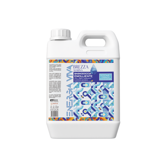 Bagnodoccia Brezza Marina 5 Lt – Bagno Doccia Corpo per Uso Quotidiano, Fragranza Fresca Marina, Schiuma Soffice, Formato Convenienza Maxi