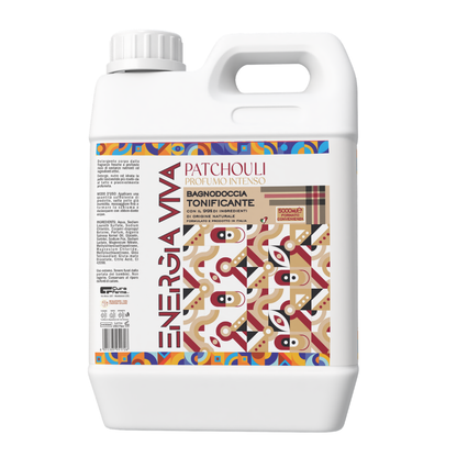 Bagnodoccia Patchouli 5 Lt, Bagno Doccia Corpo Profumato, Docciaschiuma Intenso e Avvolgente, Formato Convenienza Maxi per Uso Quotidiano