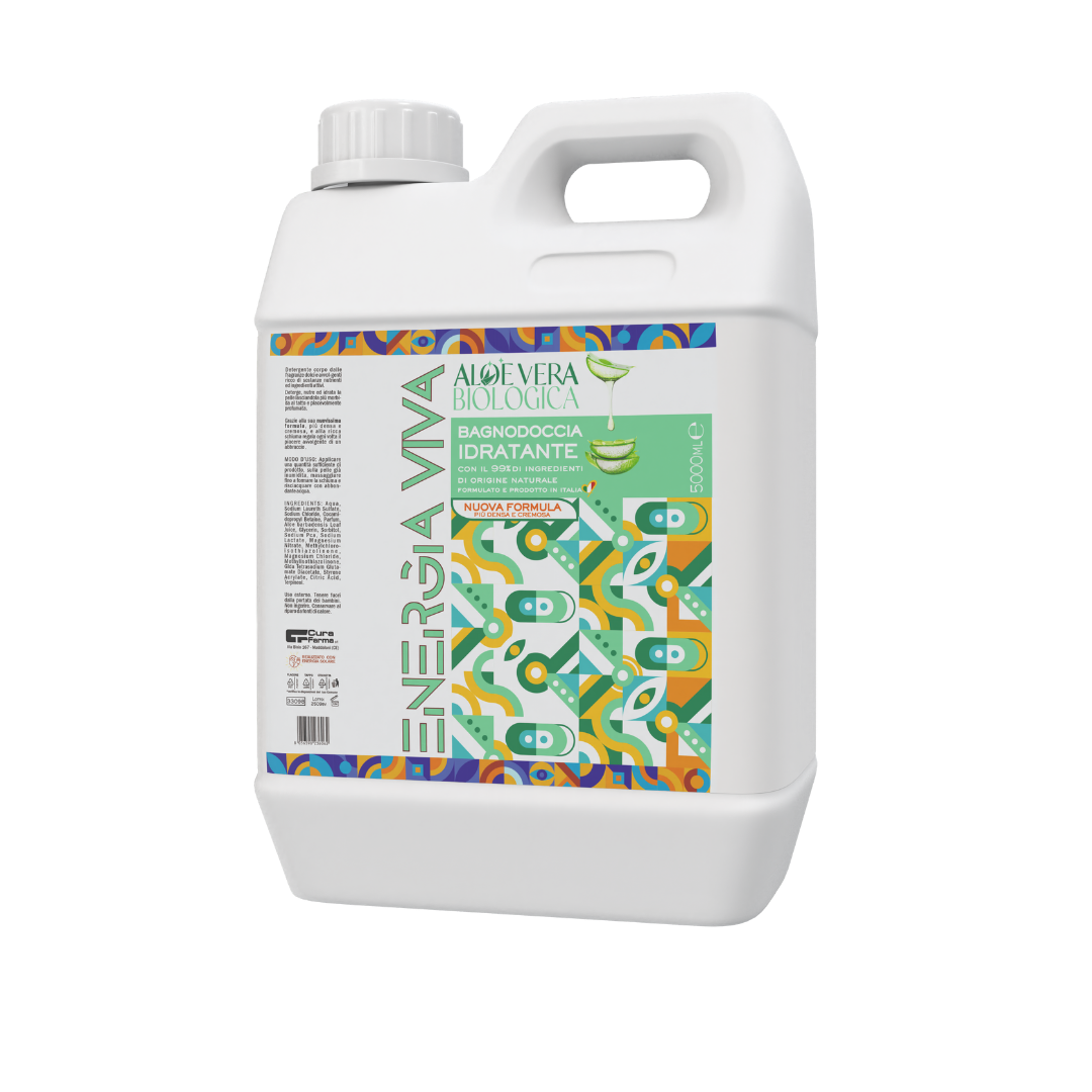 Bagnodoccia 5 Litri Eco Friendly – Sapone Liquido Delicato con Aloe Vera – Idratante e Lenitivo – Profumo Naturale – Formato Risparmio per Famiglie e Tutti i Tipi di Pelle