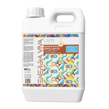 Bagnodoccia Latte e Vaniglia 5 Litri - Detergente Corpo Delicato, Formato Convenienza, Profumazione Avvolgente, Uso Quotidiano, Ideale per Famiglia, Ospedali, Hotel e Strutture Ricettive