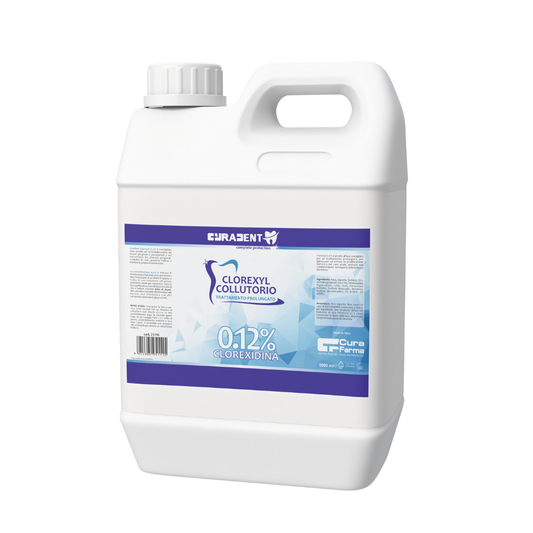 Collutorio Clorexidina 0,12% Professionale – Disinfettante Orale Antibatterico – Ideale per Igiene Orale e Prevenzione Infezioni Dentali – Uso Odontoiatrico e Domestico – Tanica da 5 Litri