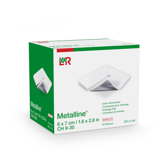 Metalline® Drain 50 Compresse Sterilli per Tracheostomia