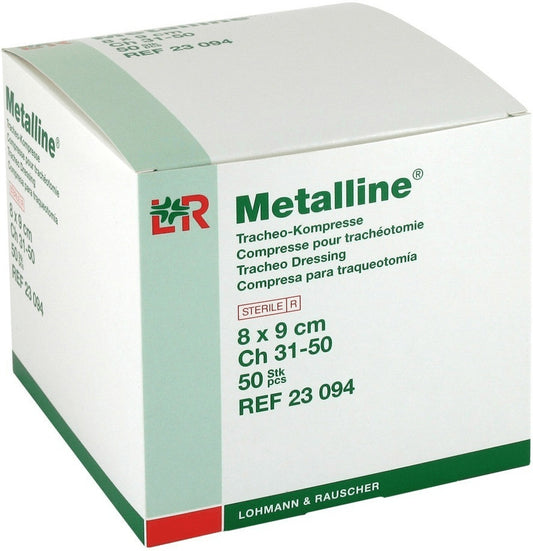 Metalline® Tracheo 50 Compresse Sterilli per Tracheostomia