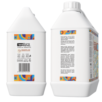 Bagnodoccia Latte e Vaniglia 5 Litri - Detergente Corpo Delicato, Formato Convenienza, Profumazione Avvolgente, Uso Quotidiano, Ideale per Famiglia, Ospedali, Hotel e Strutture Ricettive