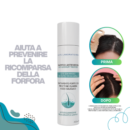 Shampoo Antiforfora Cute Seborroica 200 ml – Azione Rapida Anti-Forfora Severa, Lenitivo e Seboregolatore