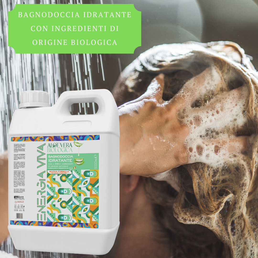 Bagnodoccia 5 Litri Eco Friendly – Sapone Liquido Delicato con Aloe Vera – Idratante e Lenitivo – Profumo Naturale – Formato Risparmio per Famiglie e Tutti i Tipi di Pelle