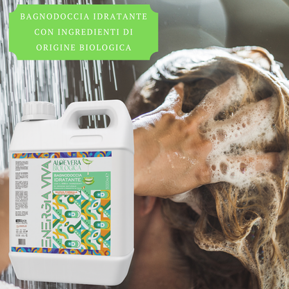 Bagnodoccia 5 Litri Eco Friendly – Sapone Liquido Delicato con Aloe Vera – Idratante e Lenitivo – Profumo Naturale – Formato Risparmio per Famiglie e Tutti i Tipi di Pelle