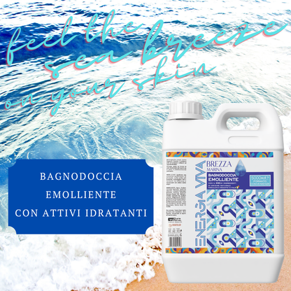 Bagnodoccia Brezza Marina 5 Lt – Bagno Doccia Corpo per Uso Quotidiano, Fragranza Fresca Marina, Schiuma Soffice, Formato Convenienza Maxi