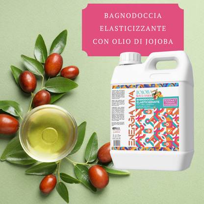 Bagnodoccia Elasticizzante Jojoba Tropical Experience 5 Litri – Detergente Corpo Idratante con Oli Naturali, Formula Delicata per Tutta la Famiglia, Maxi Formato Convenienza 5000 ml