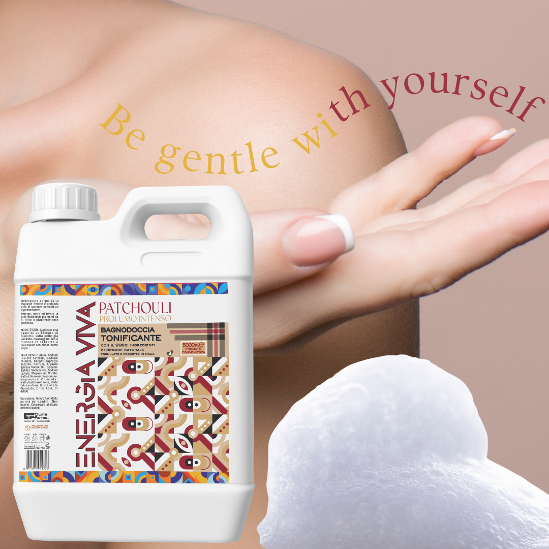 Bagnodoccia Patchouli 5 Lt, Bagno Doccia Corpo Profumato, Docciaschiuma Intenso e Avvolgente, Formato Convenienza Maxi per Uso Quotidiano