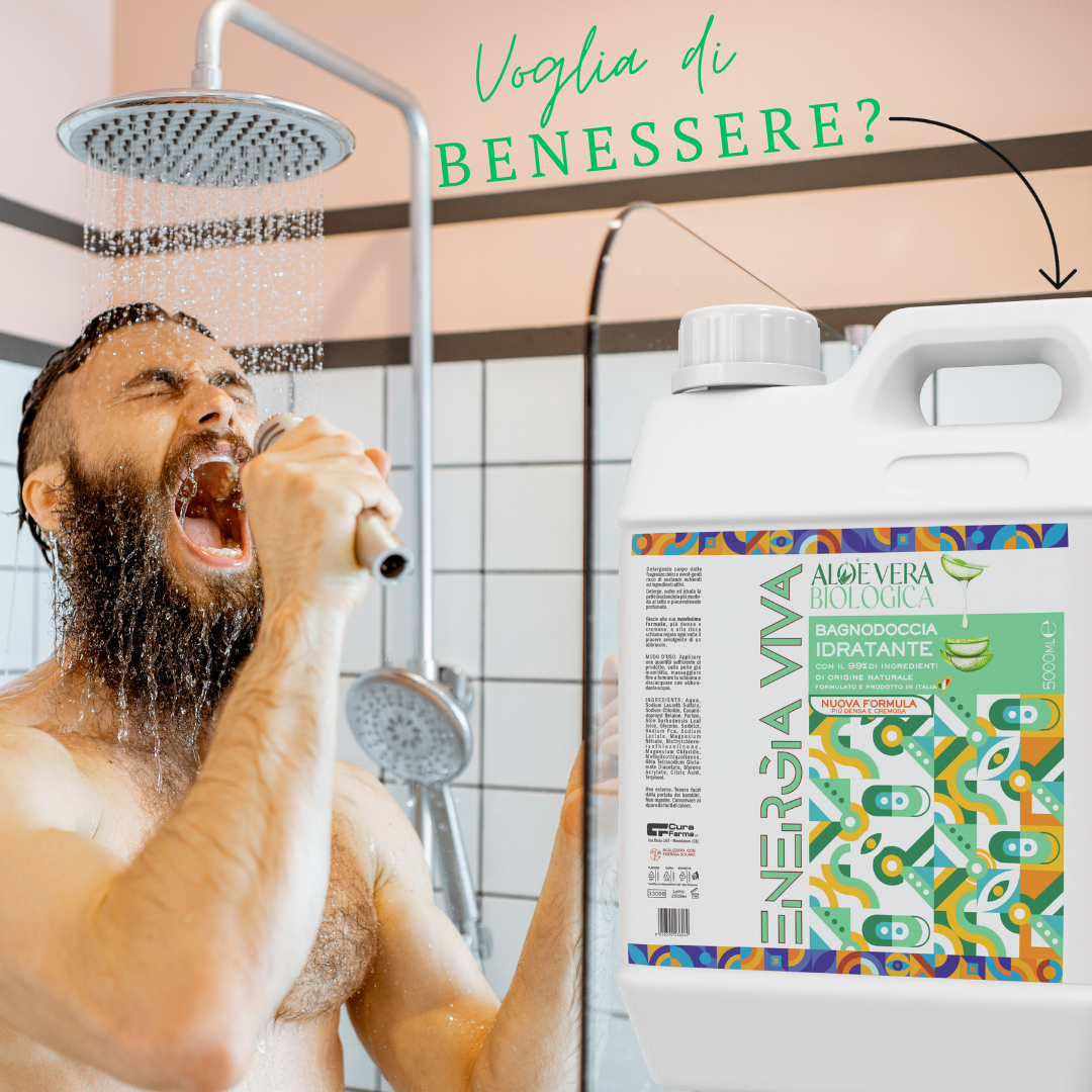 Bagnodoccia 5 Litri Eco Friendly – Sapone Liquido Delicato con Aloe Vera – Idratante e Lenitivo – Profumo Naturale – Formato Risparmio per Famiglie e Tutti i Tipi di Pelle