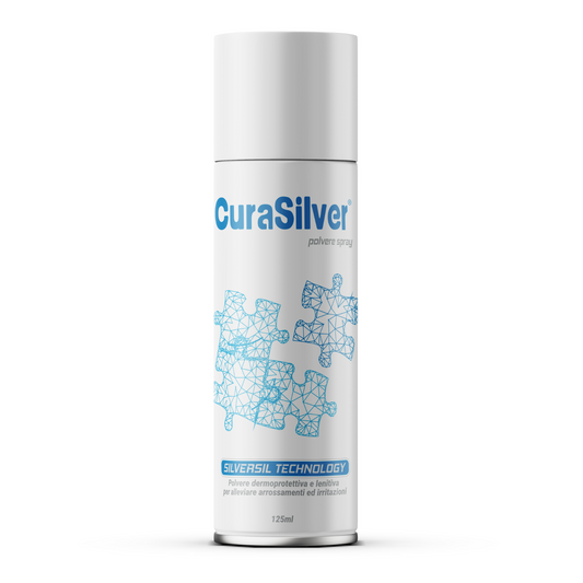 CuraSilver® Spray 125ML Protettivo Lenitivo ARROSSAMENTI LESIONI