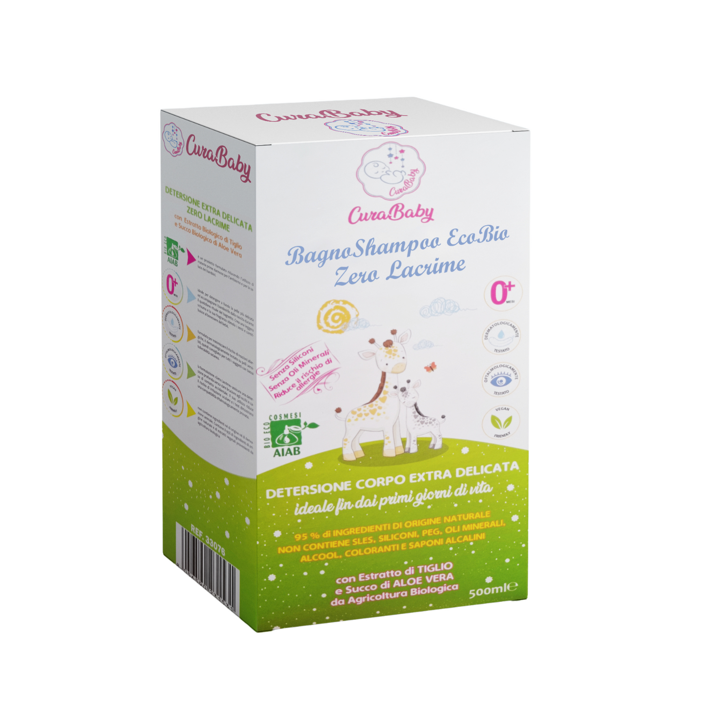 CuraBaby® BagnoShampo EcoBio Corpo & Capelli 500ml