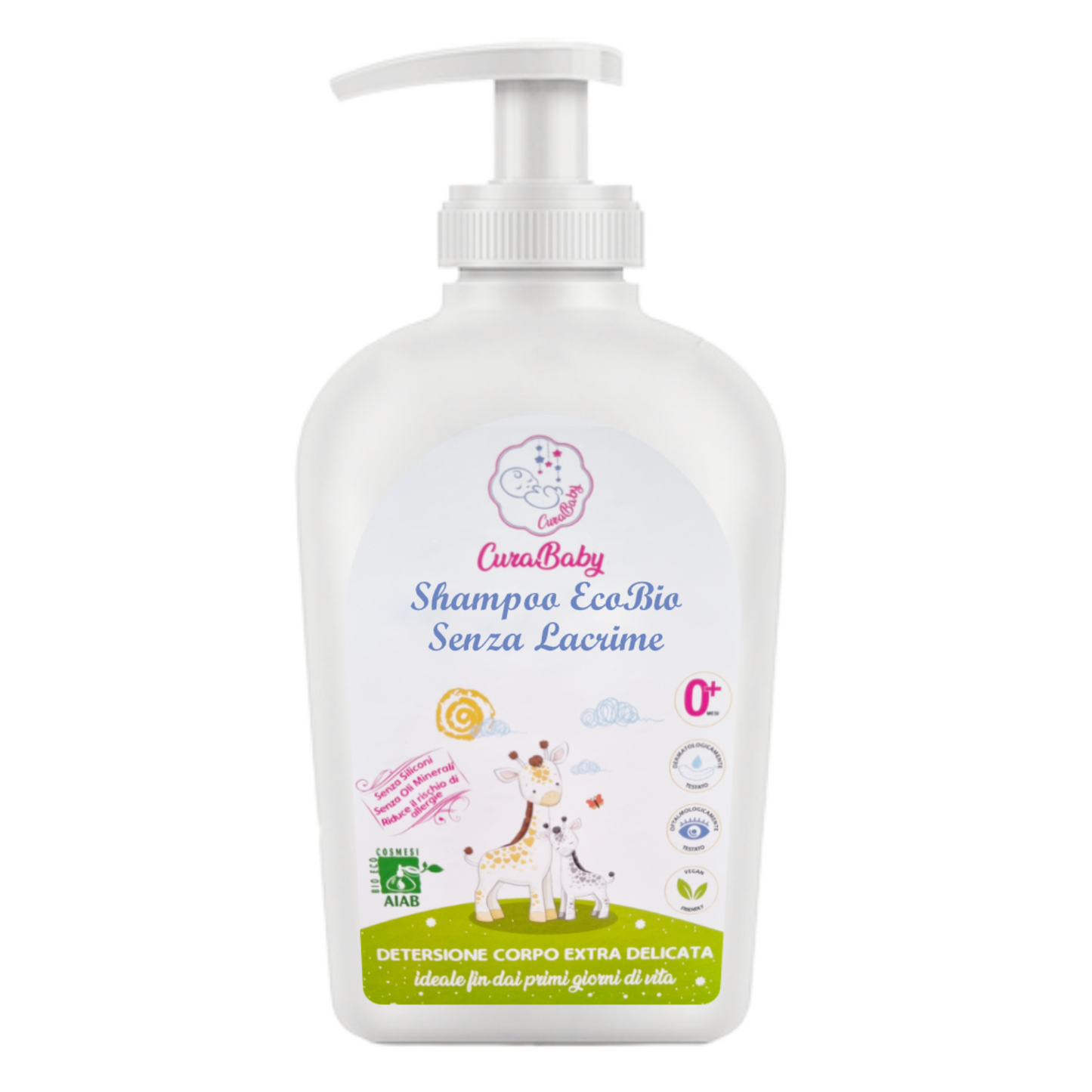 CuraBaby® Shampoo EcoBio Zero Lacrime 500ml